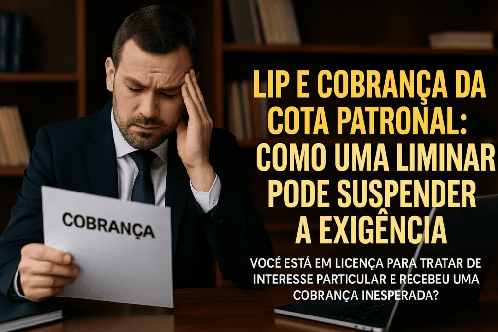 Cobrança da Cota Patronal Durante a LIP: Como Suspender a Dívida com Liminar